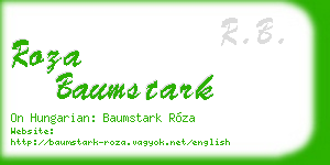 roza baumstark business card